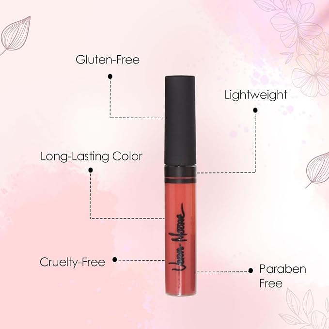 VERA MOORE COSMETICS AND SKIN CARE Lip Gloss, Moisturizing Lip Color with Shimmer for Long Lasting Shine, Lightweight Lip Stain, Girls Non-Sticky Lip Gloss with Aloe Vera, W/Vitamin C, E (Babydoll)
