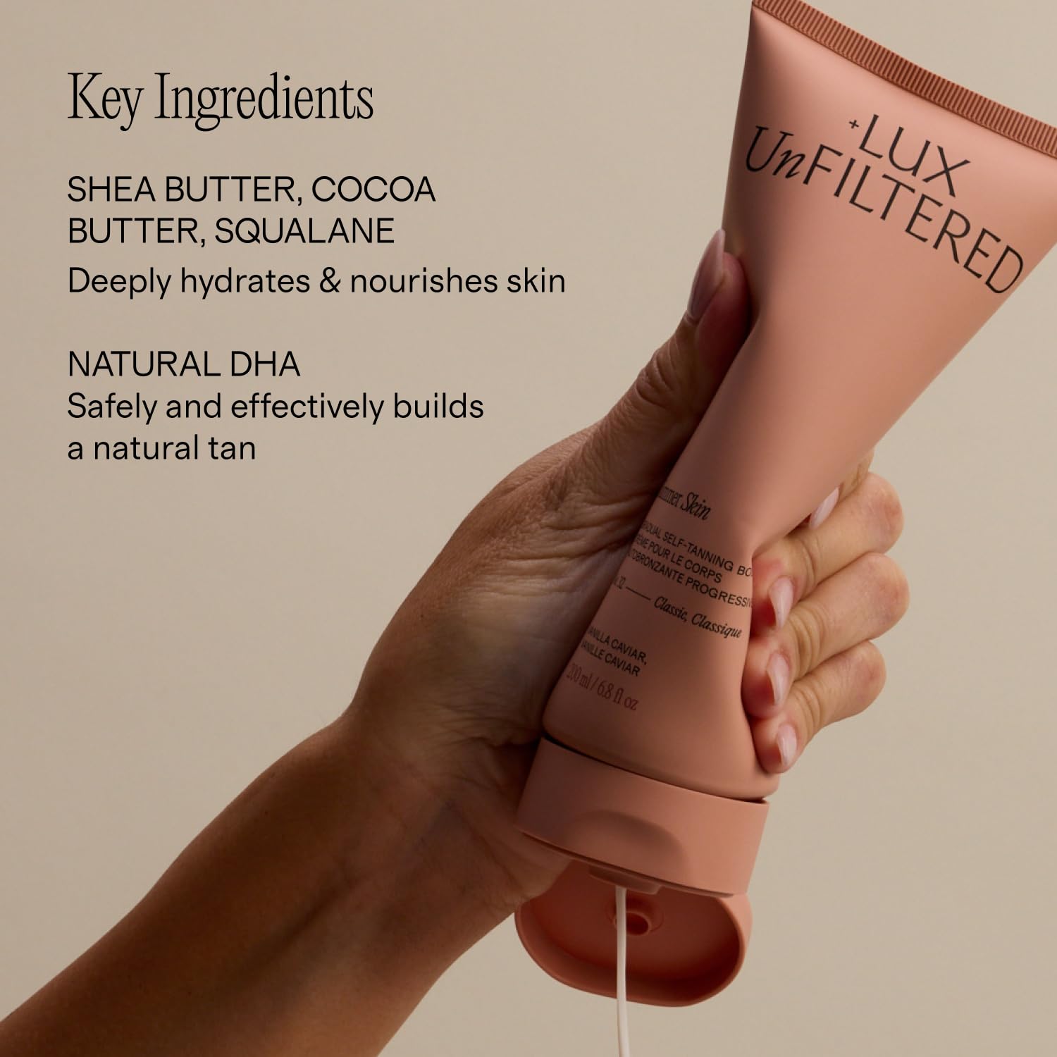 + Lux Unfiltered - Summer Skin Classic Gradual Self Tanner - Santal