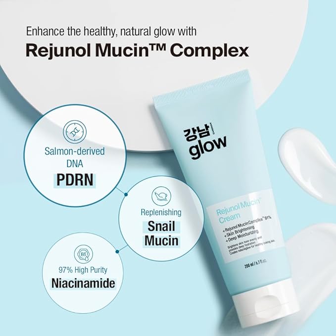GANGNAM GLOW Rejunol Mucin Salmon DNA PDRN Facial Cream 6.76 fl oz