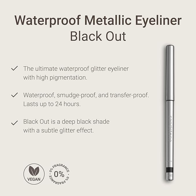Sandstone Scandinavia Hypoallergenic Waterproof Eyeliner Pencil (Black)