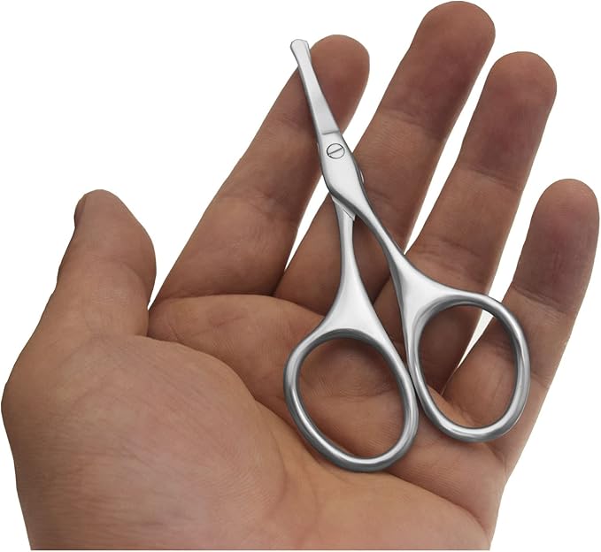 Motanar Multicolor Professional Grooming Scissors for Facial Hair Removal
