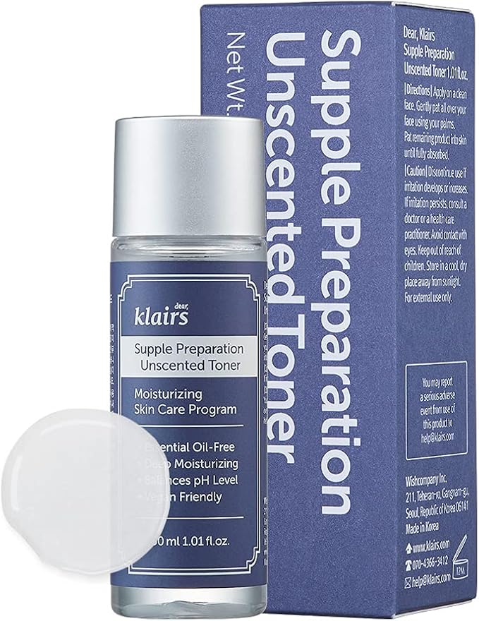DearKlairs Unscented Toner | Hyaluronic Acid Korean Toner for Sensitive Skin, Skin Flooding & High-Active Layering, Vegan, Essential Oil Free, Ethanol Free