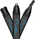 BLIBEE Nose Hair Trimmer for Men, 2025 Professional Painless USB Rechargeable Eyebrow Trimmer, Ear and Nose Hair Trimmer for Men Women, Facial Hair Remover with Powerful Motor, Black