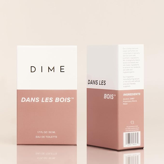 DIME Beauty Perfume Dans Les Bois - Woody Floral Perfume for Women with Cedarwood, Saffron & Night Jasmine, Clean Fragrance, Eau de Toilette, Vegan, 1.7 oz / 50 ml