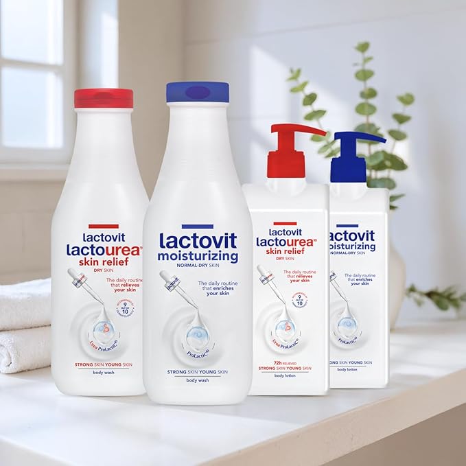Lactovit | Moisturizing Body Wash | Hydrating Shower Gel | 6 x 600 ml