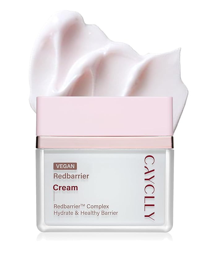 CAYCLLY Redbarrier Cream | Anti-Aging Face Moisturizer with Peptides & Ceramides for Wrinkles & Skin Barrier Repair | Vegan Korean Skincare to Firm, Hydrate & Restore Radiance, 1.69 fl. oz.