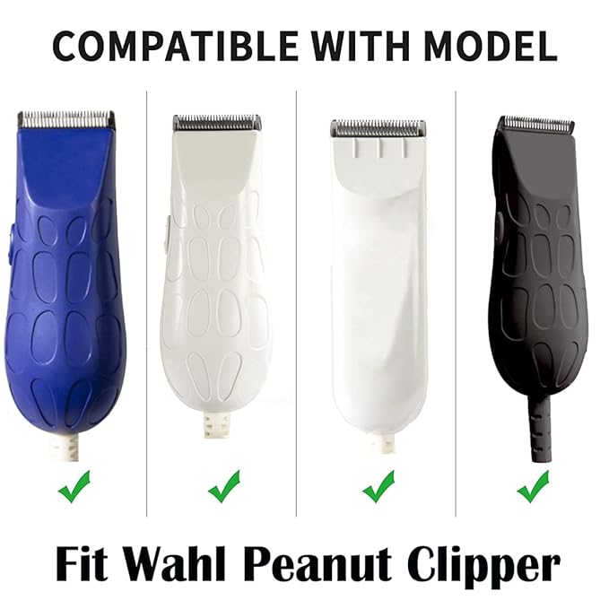 Professional Peanut Clipper Guards for Wahl Peanut – from 1/8 Inch to 1/2 Inch, Fits for Wahl Peanut, White-4PCS