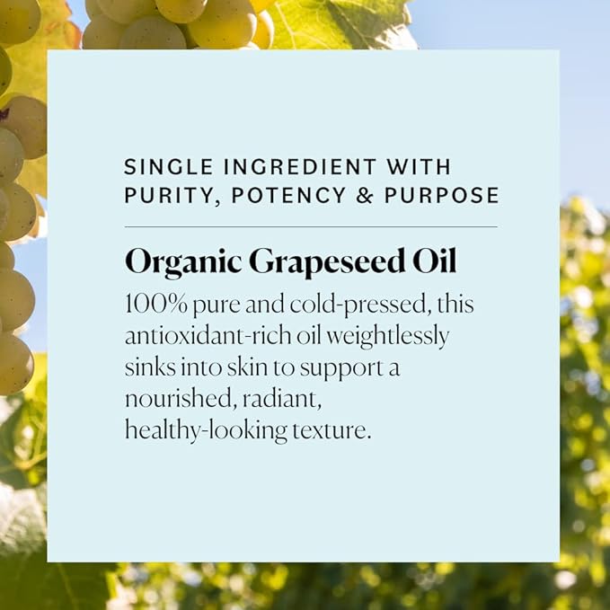 Sky Organics Organic Grapeseed Oil 8 fl oz, 100% Pure & Cold-Pressed
