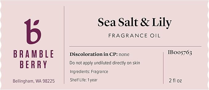 Brambleberry Sea Salt Lily Fragrance Oil | Ocean for Soap, Candles & Lotion
