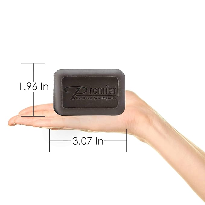 Premier Dead Sea Mineral Mud Bar - Body Wash, Face Wash & Hand Soap 3.4 Oz