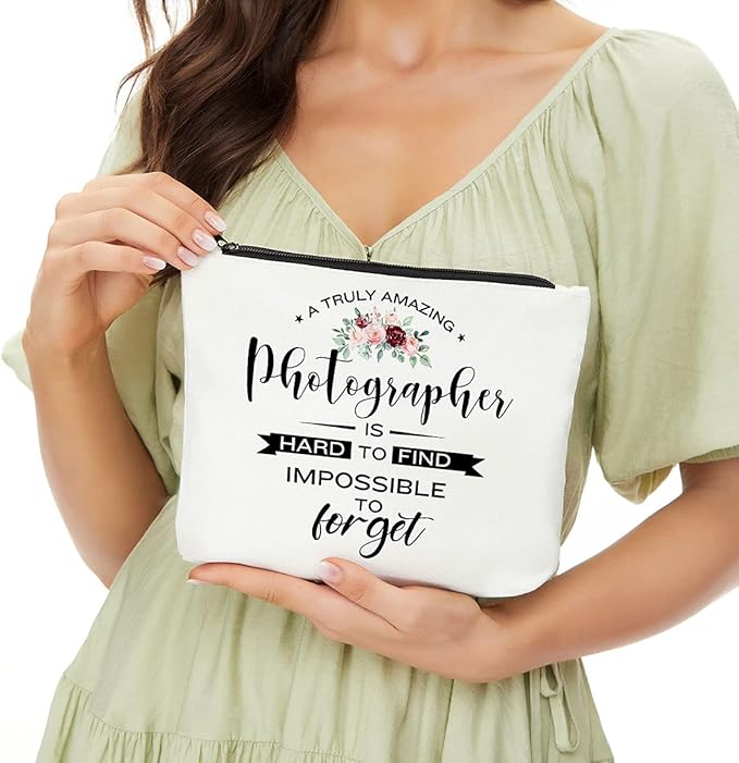 Photographer Gifts Makeup Bag, Photography Gifts Cosmetic Bag Zipper Pouch