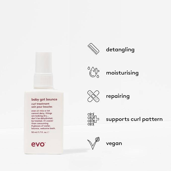 Evo Curly Hair Gift Set - Deep Clean Rinse, Curl Treatment, Curl Balm & Curl Defining Cream for Frizzy, Wavy & Coily Hair - Travel Size