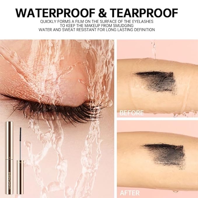 Black & Brown Tubing Mascara for Older Women, Lengthening & Volumizing