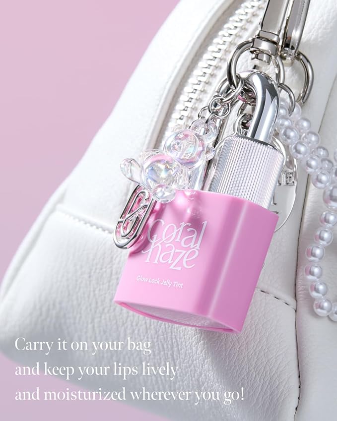CORLAHAZE Glow Lock Jelly Tint 109 Heavy 4g, Hydrating Jelly Glow Lip Stain, Glass-Like Shine Lip Gloss, Long-Lasting Color, Moisturizing Lip Enhancer, Collectible Lock-Shaped Design, Korean Makeup