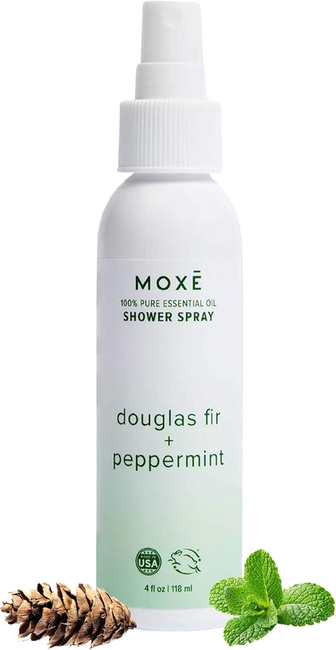 MOXĒ Douglas Fir & Peppermint Shower Steamer for Respiratory Support, 4oz