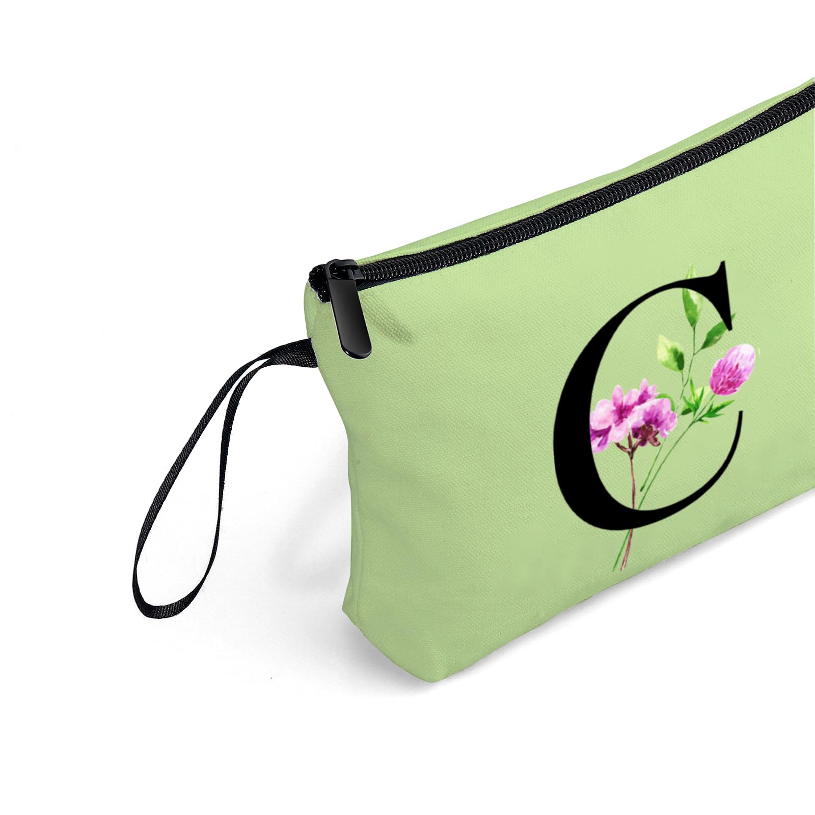 Birthday Thank You Appreciation Monogrammed Gifts for Mom Aunt Teacher Sister Friend Coworkers Bride Bridesmaid Makeup Cosmetic Bag with Mirror Mothers Day Christmas Graduation C