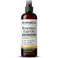 Aromatico Rosemary Hair Oil with Sesame, Jojoba and Almond Oils, Non-Sticky Hair Care Oil with Applicator Cap, 7 Fl Oz