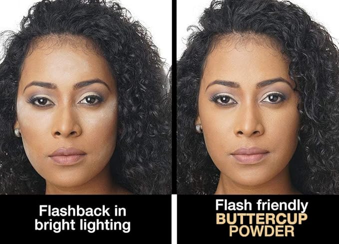 Sacha Buttercup Setting Powder – Medium to Deep Skin Tones Translucent Loose Face Powder, Flashback-Resistant, Oil Control, Long-Wear Matte Finish (1.75 oz)