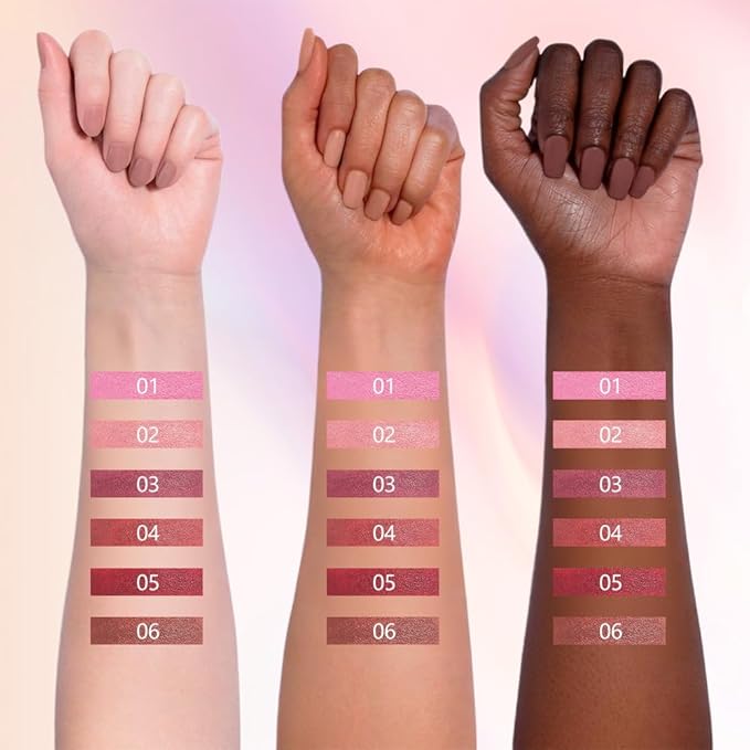 evpct Orange Nude Pink Matte Creamy Lipstick for Women, Long Lasting Waterproof Velvet Lipstick, Lip Stick Crayon Buildable Blendable Creamy Color, Longwear Lip Makeup Cruelty-free 24 hours original