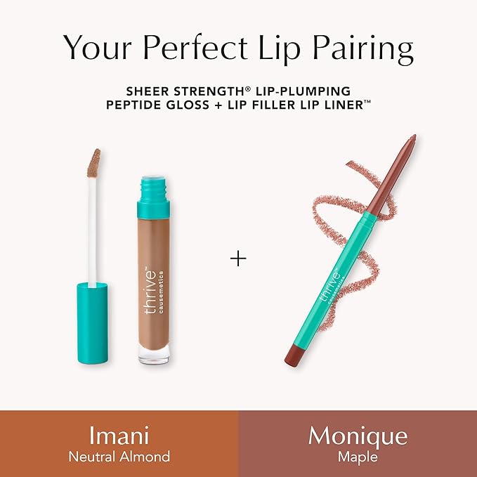 Thrive Causemetics Lip Filler Plumping Lip Liner, Maple Shade
