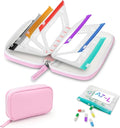 Timueetech A7 Waterproof Pill Organizer with 7 PCS L Size Zippered Pill Pouches for A7 Binder, Large BPA-Free Weekly Medicine Organizer, Color-Coded Reusable Travel Pill Storage System