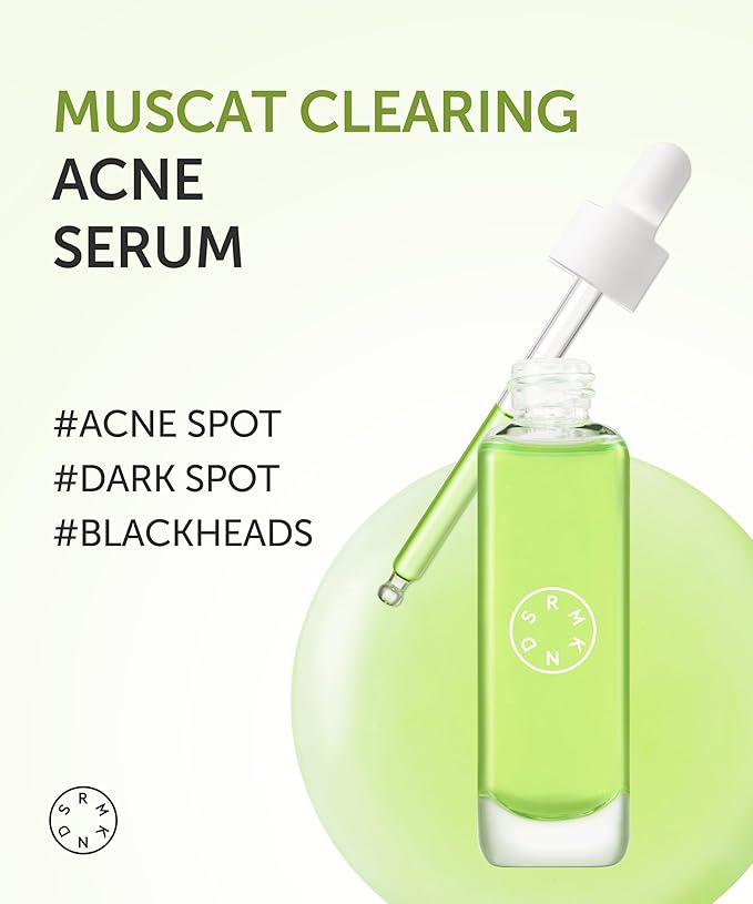 SERUMKIND Muscat Clearing Drop Serum, Blemish, Breakout & Pore Care with Shine Muscat & PHA, Gentle Exfoliation & Brightening, Korean Skincare (1.01 fl oz / 30 ml)