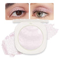 FeiCuiYun Light Pink Cream Glitter Shimmer Metallic Eyeshadow Palette Makeup, Natural Single Mini Instant Holographic Eyeshadow For Women, Sombras Crema Para Ojos, Talc, Paraben & Cruelty Free
