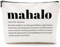 CQM Mahalo Definition Hawaiian Gifts Makeup Bag Hawaii Cosmetic Bag