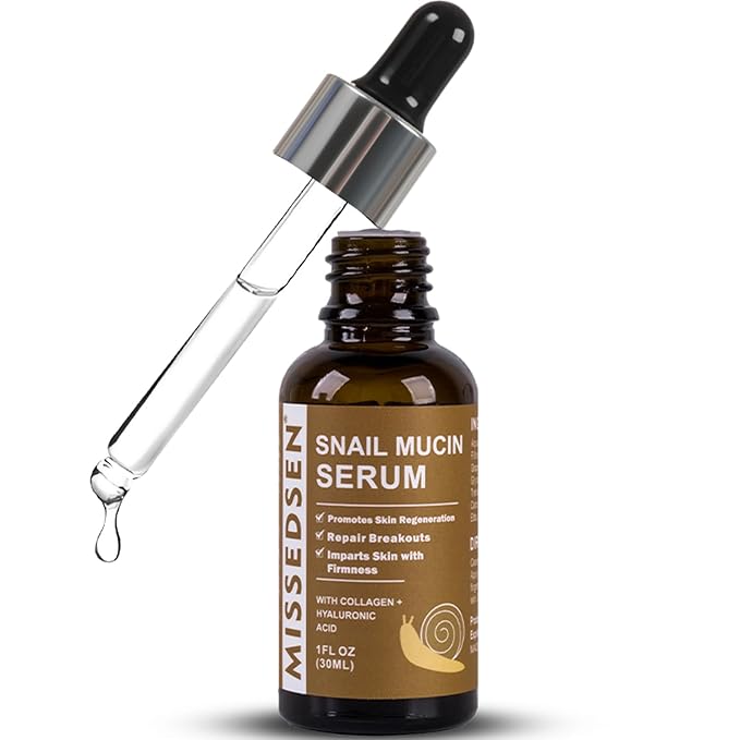 MISSEDSEN Snail Mucin Serum for Face 1 Oz