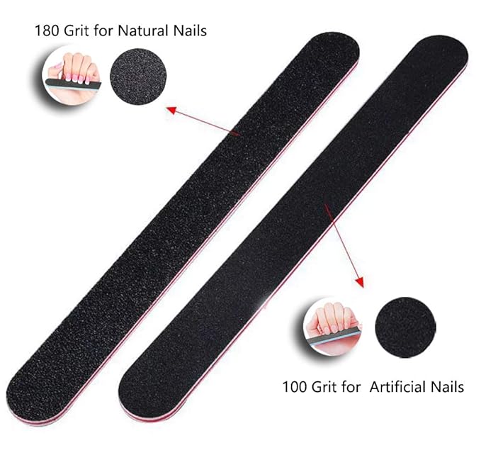 Nail File 57ct 100/180 Grit Emery Board Filer