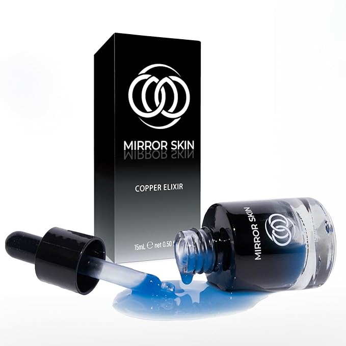 Mirror Skin Copper Peptides Face Serum, 1.25% GHK-Cu & EGF Glow Complex