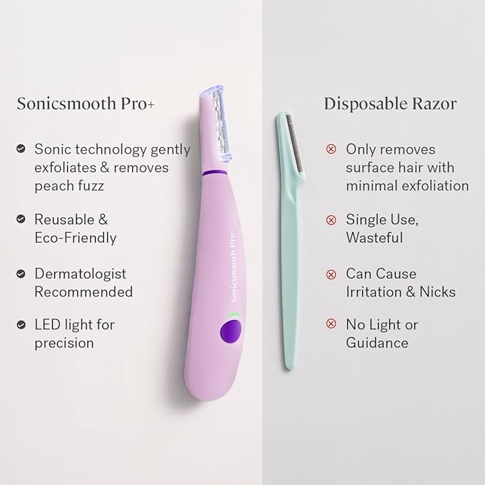 Michael Todd Beauty Sonicsmooth Pro+ Dermaplaning System & Eyebrow Trimmer