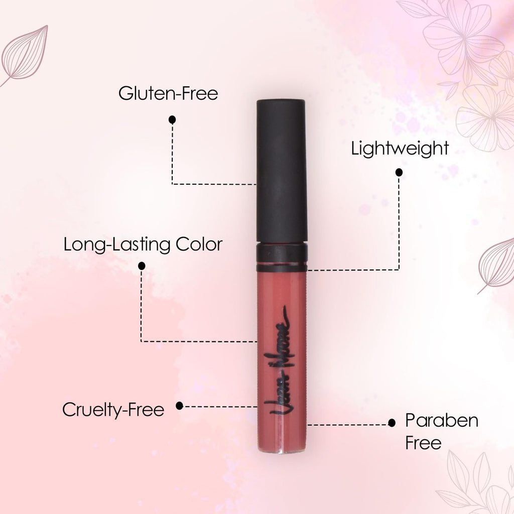 VERA MOORE COSMETICS AND SKIN CARE Lip Gloss, Moisturizing Lip Color with Shimmer for Long Lasting Shine, Lightweight Lip Stain, Girls Non-Sticky Lip Gloss with Aloe Vera, W/Vitamin C, E (Autumn)