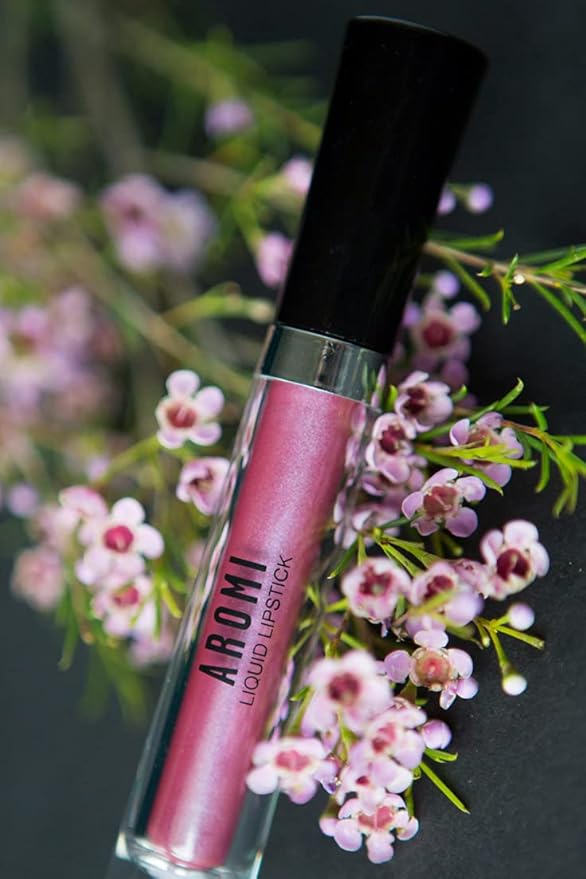 Aromi Sugared Mauve Metallic Liquid Lipstick - Raspberry, Mulberry Shade