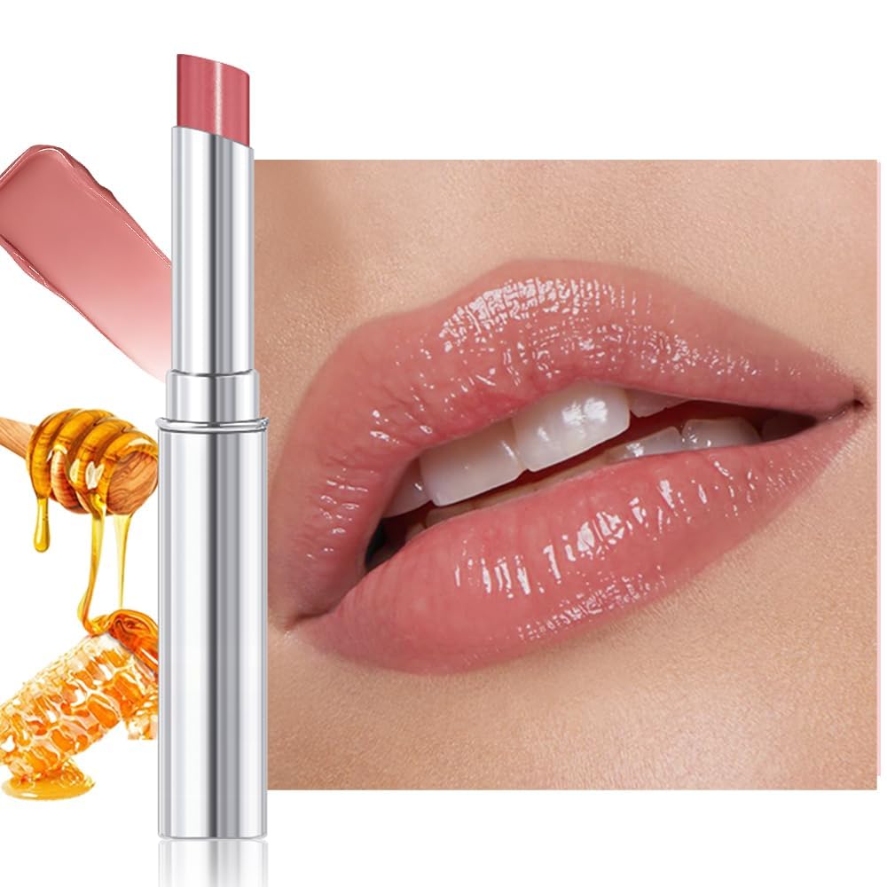 HHLTOH 1Pcs Tinted Lip Balm Moisturizing Lipstick – Warm Orange Brown Sheer Hydrating Lip Color for Dry Lips – Nourishing Lip Balm for All Women with a Subtle Natural Scent (S03 Autumn)
