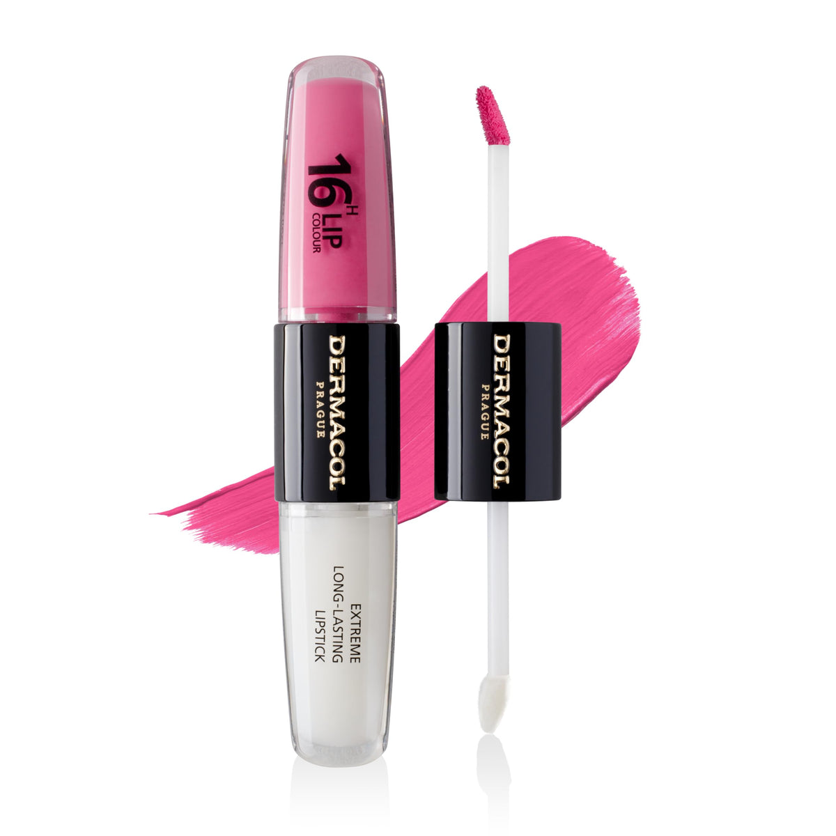Dermacol 16-Hour Lip Color, Two-Phase Kissproof Lip Stain & Gloss, No.5