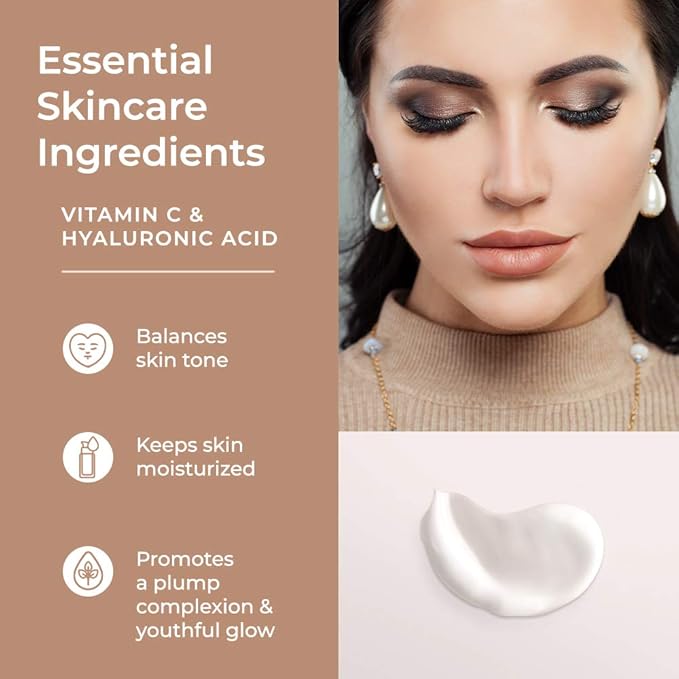 Monica Ann Beauty Dual-Action Face Primer - 15 mL | Hydrating Makeup Primer With Vitamin C & Hyaluronic Acid | Smoothing Translucent Matte Pore Minimizer | Foundation Primer For Any Skin Tone