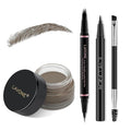 LAVONE Eyebrow Pen Kit, Waterproof Brow Pencil, Pomade, Eyeliner, Dark Grey