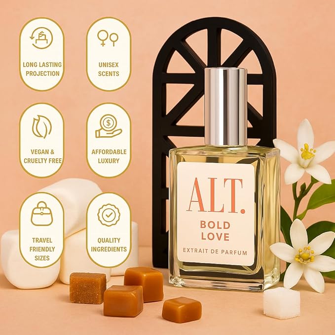 ALT. FRAGRANCES Bold Love - Inspired by Love Dont be Shy Perfume for Women, Extrait de Parfum, Long Lasting Fragrance, Warm Marshmallow Vanilla Scent, 60ml