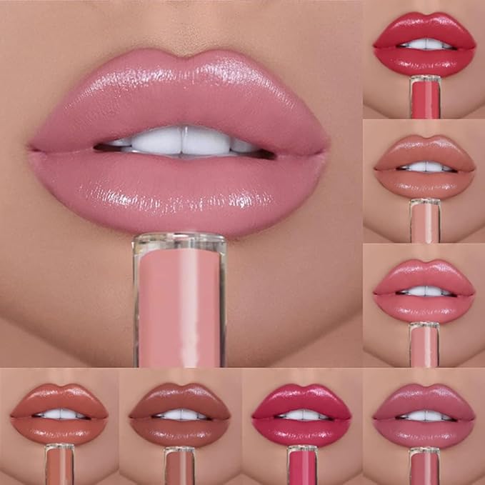 Wegodal 12 Colors Lips Staining Lip Oil, 2025 Upgrade Cream Texture Lipstick Long-Lasting Moisturizing Lip Oil, Waterproof Lipstick Creamy Lip Gloss Non-stick to Cup (#08, One Size)