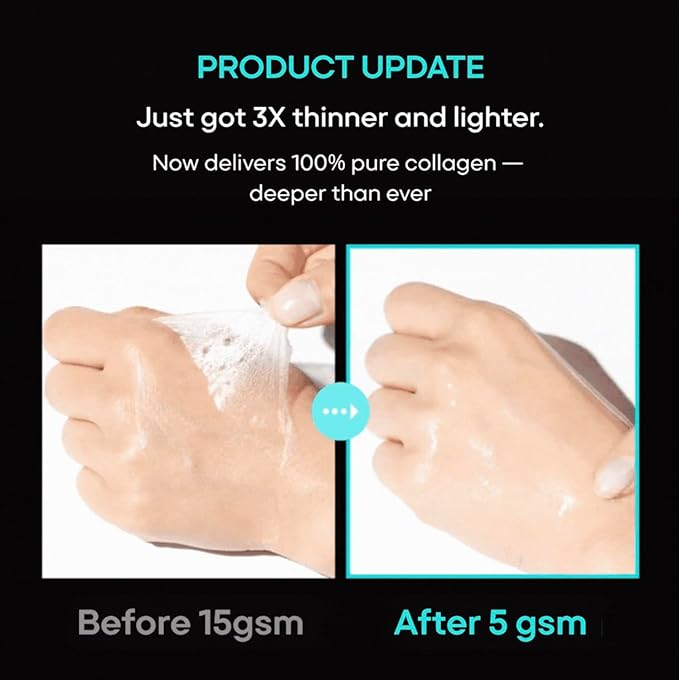 PAIGED Melt to Skin Collagen Mask, – Wrinkle Patches for Forehead, Eyes & Smile Lines - Frown Lines, Eleven-Lines Repair Patches, Invisible Face Wrinkles Smoothers - Korean Skin Care, 4EA