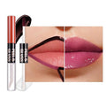 JUAAZIN Dark Raspberry Lip Stain Peel Off Lip Gloss oil Dual-Ended Combo, Lips Liner Stain Peel Off Tattoo, Long Lasting & Waterproof, Transfer-Proof Lip Tint Stain with Lip oil for All Skin Type 05#