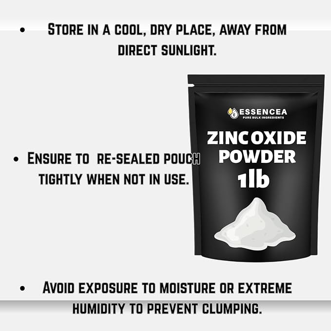 Essencea Zinc Oxide Powder 1lb, 16 Ounces