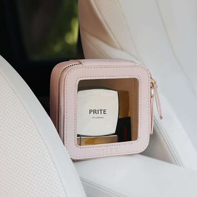 Prite Clear Makeup Bag Small Travel Cosmetic Case Toiletry Bag for Women