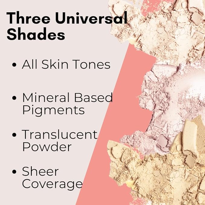 Organic Pressed Setting Powder, Talc-Free, Translucent Matte Finish, Light