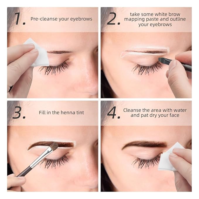 XSHM 20g White Mapping Paste for Brow Mapping - Professional Microblading Supplies for Eyebrow Design, Permanent Makeup, Tattooing & Henna - Smooth Contour Paste for Sharp Lines & Symmetrical Brows