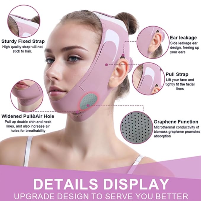 ROWMATE Graphene Chin Up Mask V Shaped Face Mask Chin Strap for Sleeping