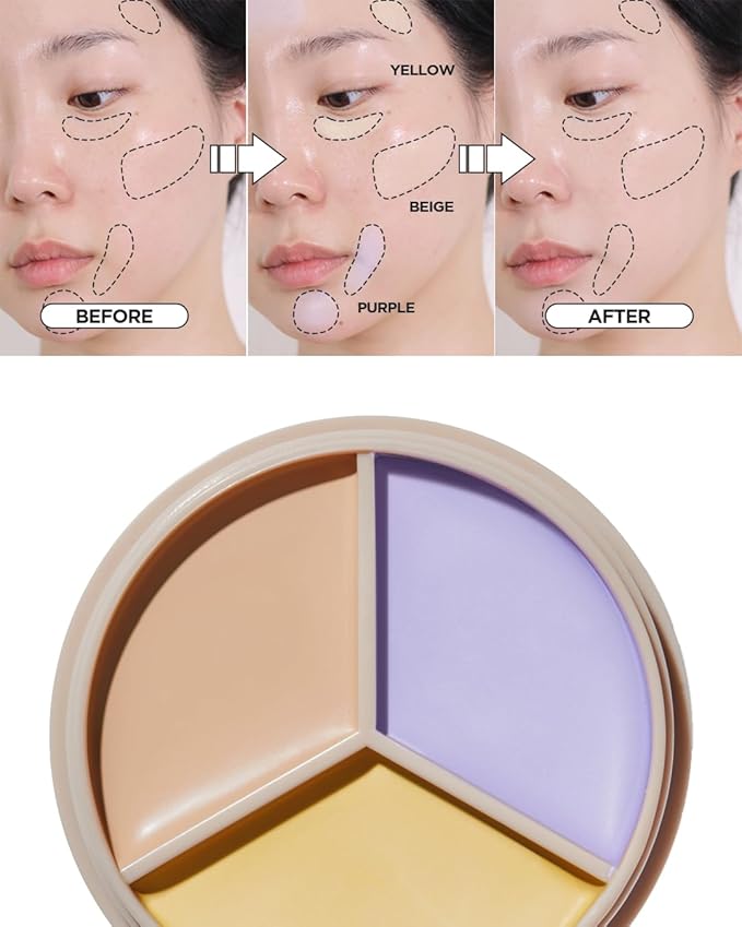 THESAEM Cover Perfection Triple Pot Concealer, 04 Tone Up Beige