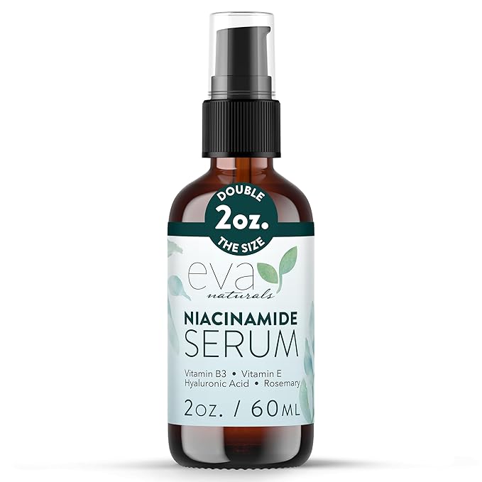 Niacinamide 5% Serum for Face – B3 Pore Minimizer, Acne Treatment & Dark Spot Corrector with Hyaluronic Acid, Vitamin E, Aloe & Neem – Anti-Aging, Non-Greasy, Hydrating, 2oz