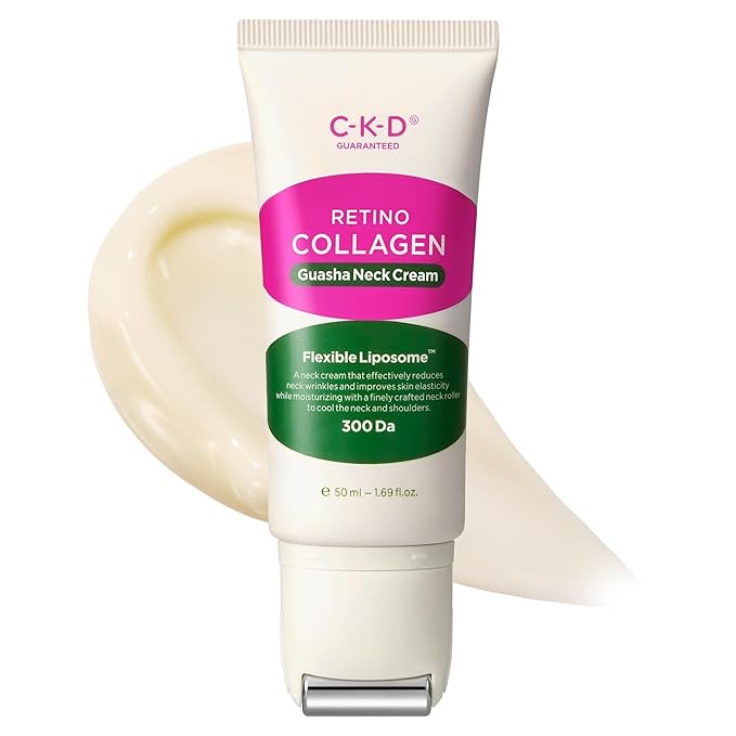 CKD Retinal Collagen Gua Sha Neck Cream, Cooling Massage Head